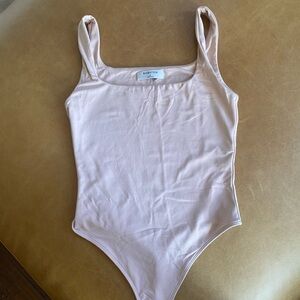 Aritzia Babaton Soft Pink Bodysuit